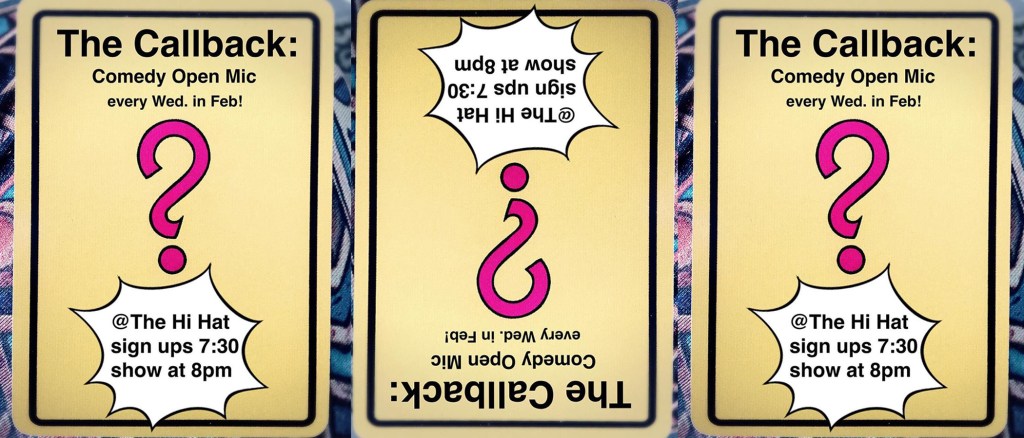 The Callback: comedy open mic